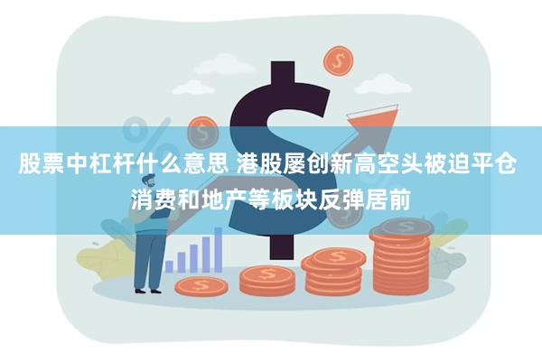 股票中杠杆什么意思 港股屡创新高空头被迫平仓 消费和地产等板块反弹居前